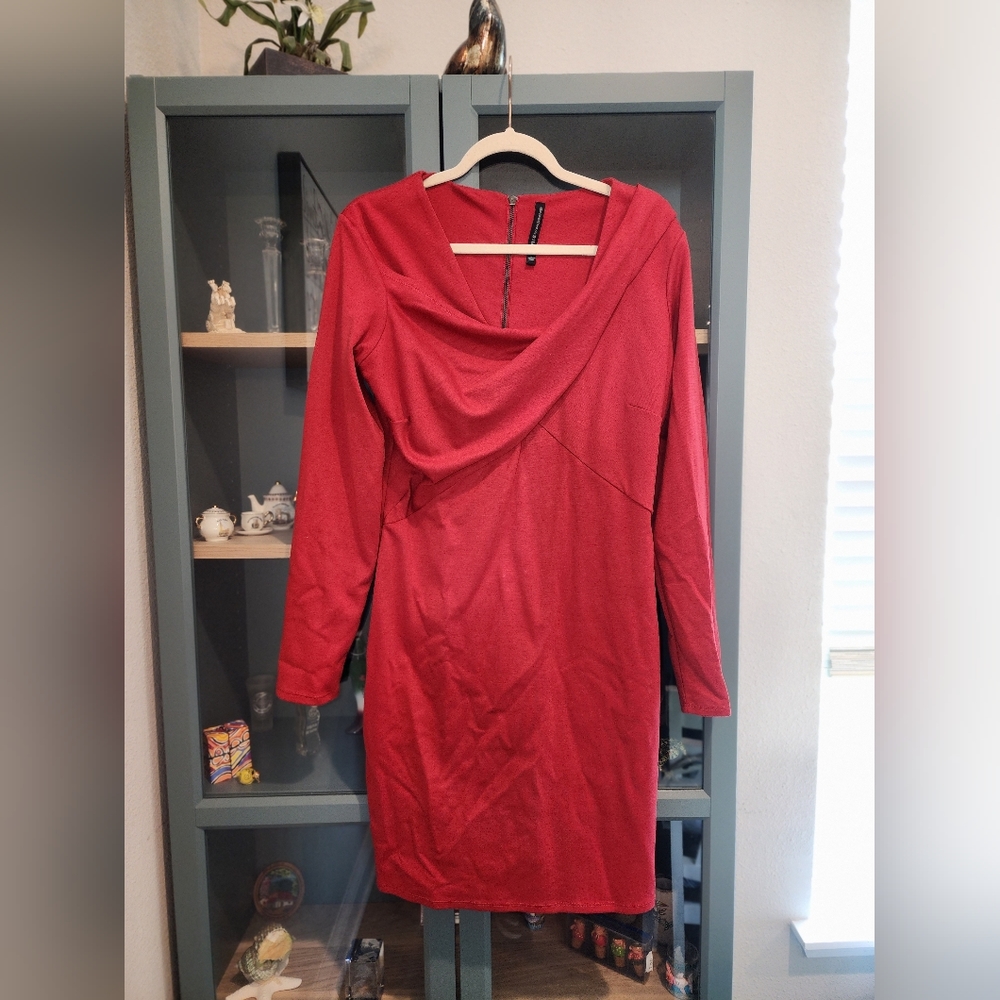 Walter Baker dress red